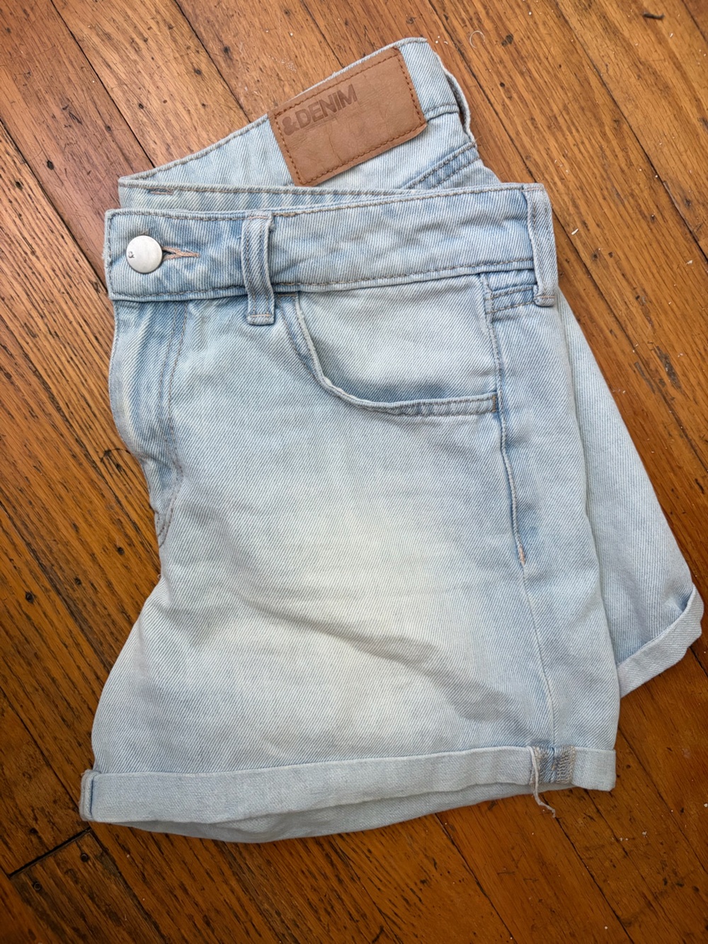 H&M Light Blue Denim Jean Shorts